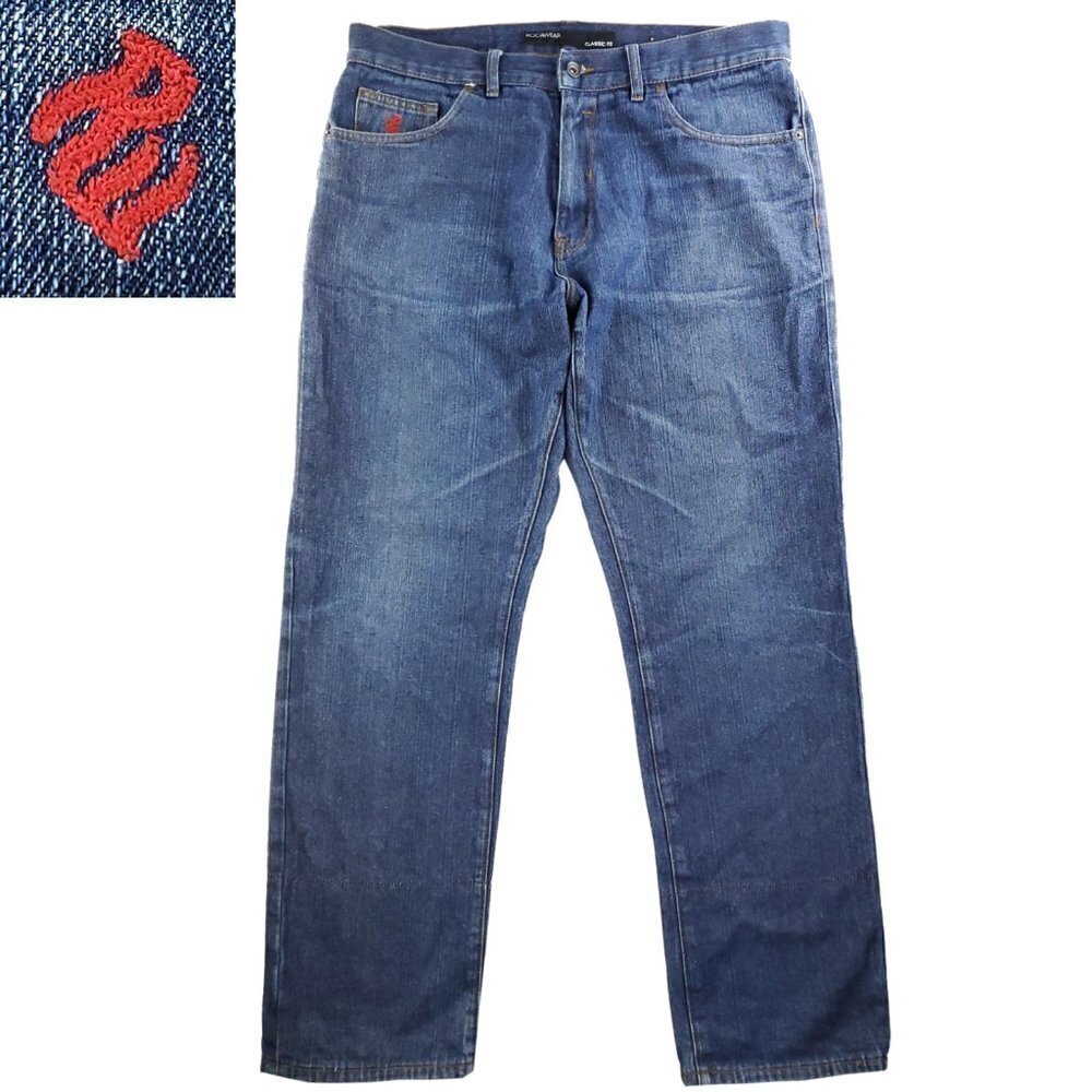 Rocawear Classic Fit Jeans Dark Wash Denim Pants Men's 38x32